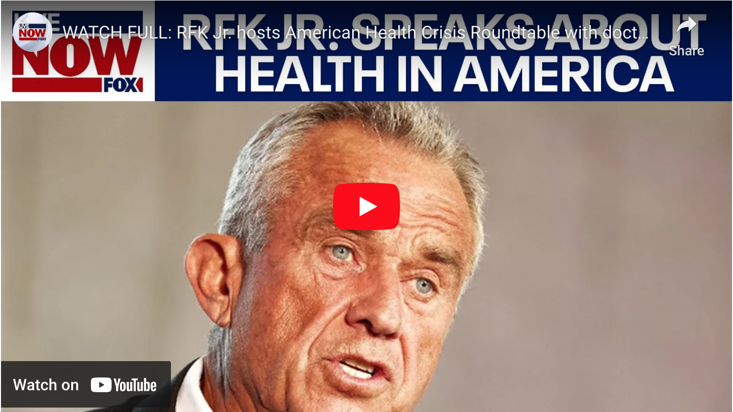 RFK Jr. hosts American Health Crisis Roundtable with doctors and nutritionists